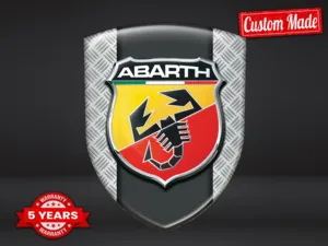 Fiat Abarth Badges Auto Perso Moderne Durable Max Style Pro